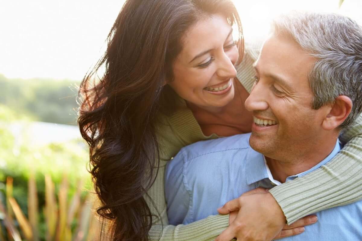 "Patient receiving hormone replacement therapy at a medical clinic."