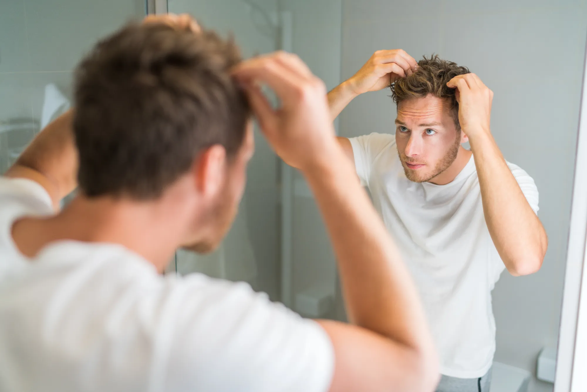 “Patient receiving a consultation for hair restoration at Gentle Giant Care LLC.”