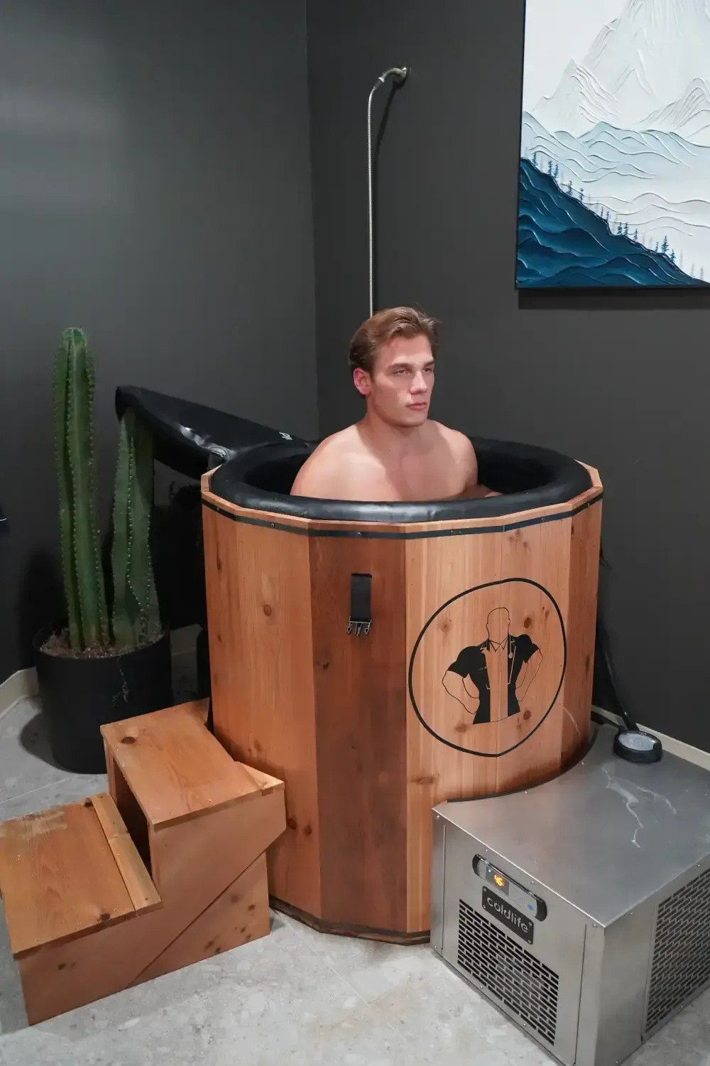 A man in Cold Plunge