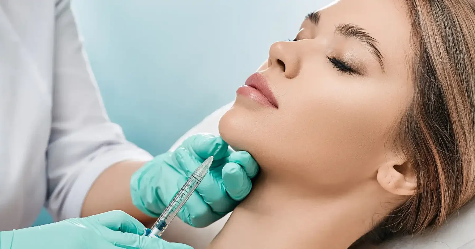 Enhanced jawline definition and contouring results using dermal fillers at Gentle Giant Care LLC in Palm Springs, CA.